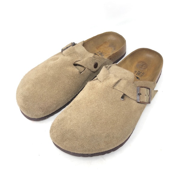 Birkenstock Other - Betula by Birkenstock Boston Beige Suede Clogs